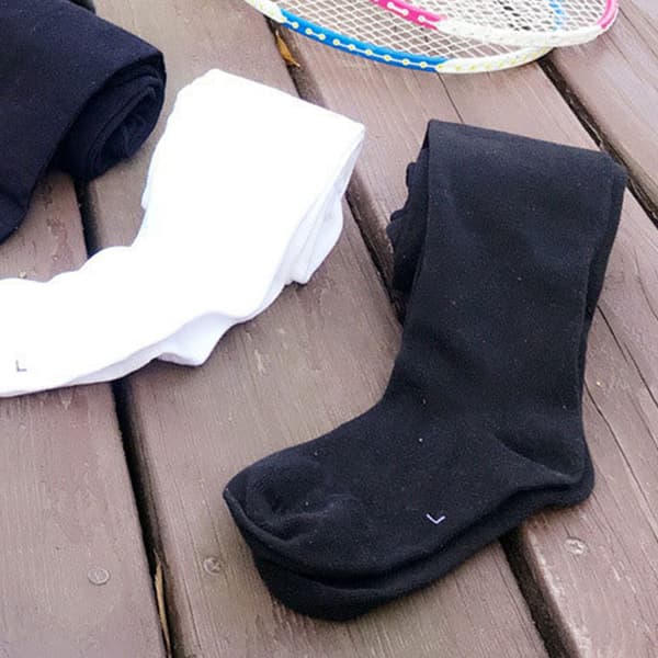 Danse Strømpebukser Solid Farve Elastisk Komfortable Dansetights Leggings Strømper til Børn Sort S: 5 til 7 År Gamle