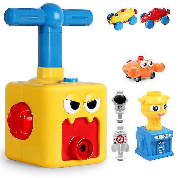Hhcx-power Balloon Car Toy Inertial Power Balloon Education Science Puzzle Fun Toys For Children Christmas Gift monster