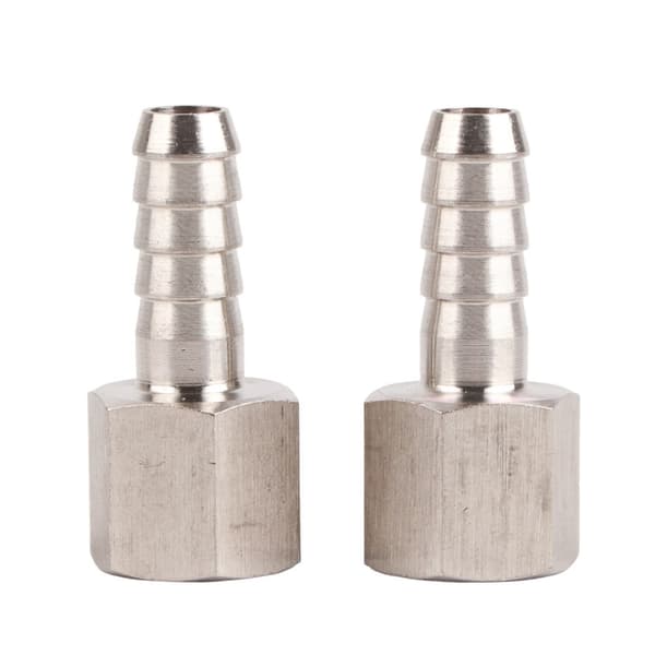 2 st 3/8in BSPP Honkontakt Barb Joint Pneumatisk Snabbkoppling (3/8in‑10mm)