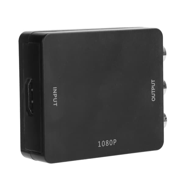 High Definition Multimedia Interface til AV Konverter Intet Driver Video Audio Adapter 1080P Sort