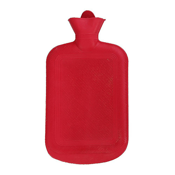 500/1000/1750/2000 ml bærbar gummi vinter varmtvandsflaskepose Håndvarmer 2000ml