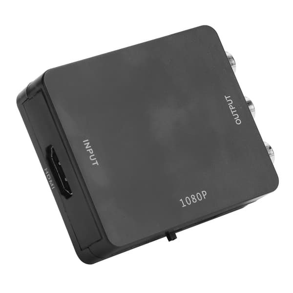 High Definition Multimedia Interface til AV Konverter Intet Driver Video Audio Adapter 1080P Sort
