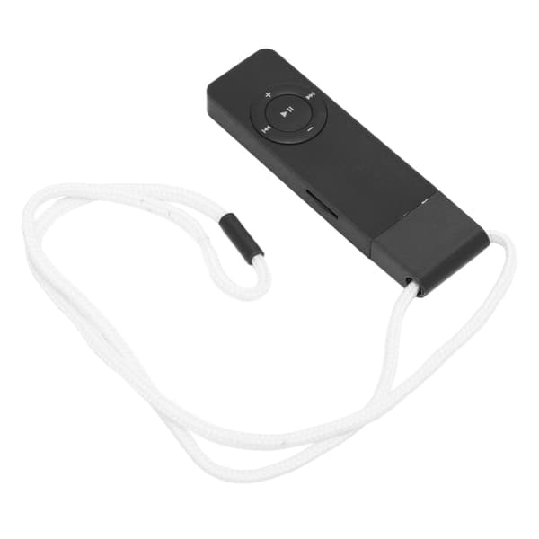 Mini MP3-afspiller - tabfrit lyd, op til 64 GB, perfekt til studerende, løb og rejser - sort