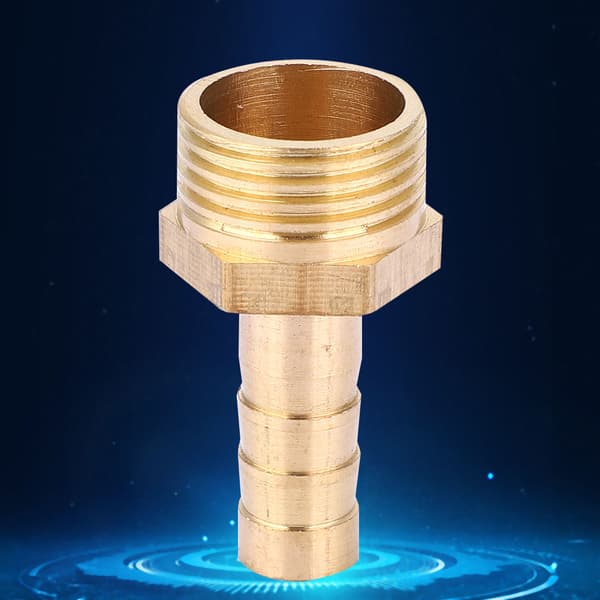 5 stk. G3/8 Han Gevind Barb Connector Messing Rørfitting Connector Joint 8mm