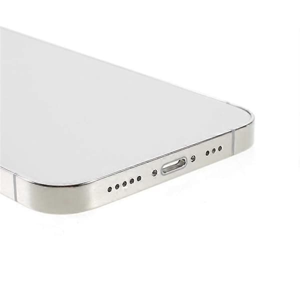 【BQ】Kompatibel med iPhone 12 Pro Bakre Batterideksel + Mellomram + Sideknapper Erstatning, EU-versjon (med CE-logo) - Perfekt Silver