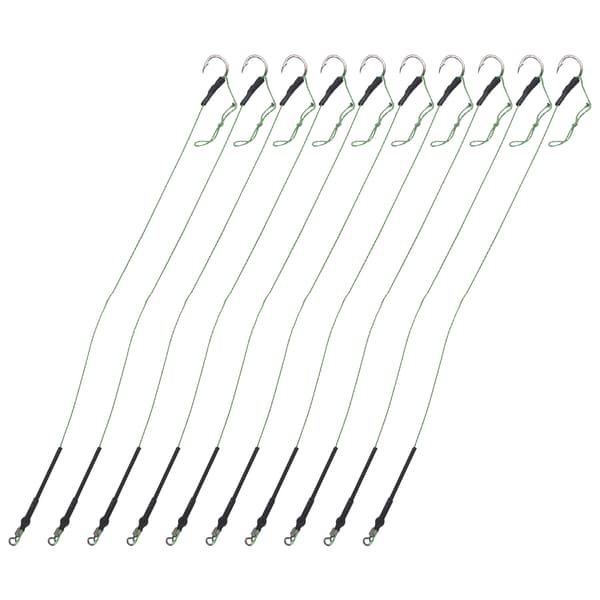5 sæt karpefiskeri hårrigge med metalkroge og maddingtråd