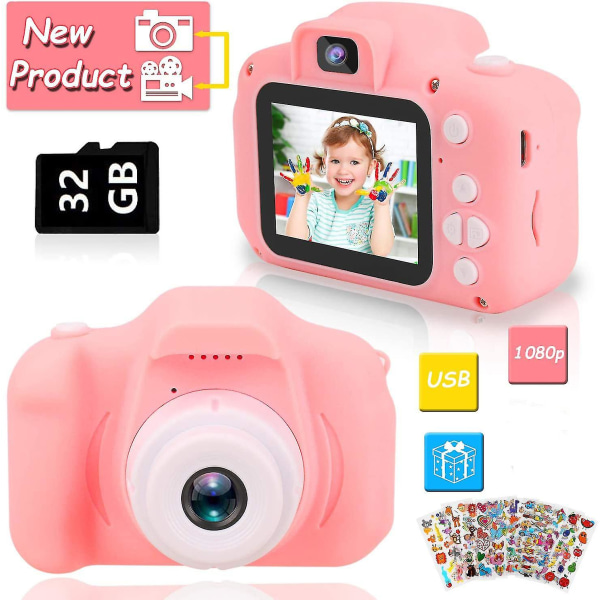 Barnkamera, Digitalkamera Selfiekamera Barnvideokamera Multifunktion