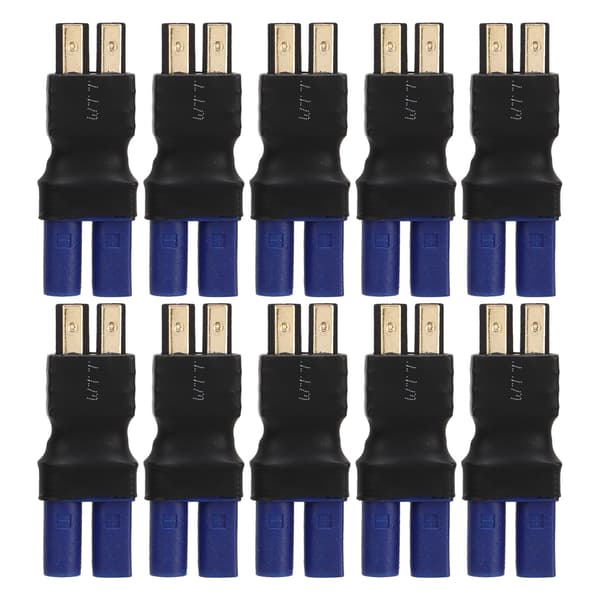 10st EC5 Hane Adapter för Traxxas RC Bil Flygplan Båt Gummi Plast Koppar