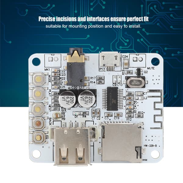 HW-3298 Bluetooth MP3-dekodningsmodul Audio Receiver Board Forstærker Afspil med USB TF-kort