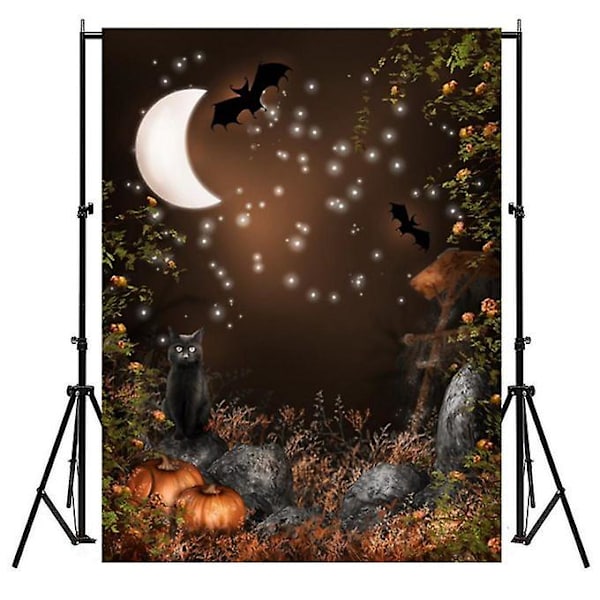 5*7ft Halloween Moon Q Night Vinyyli taustakuvaustarvike