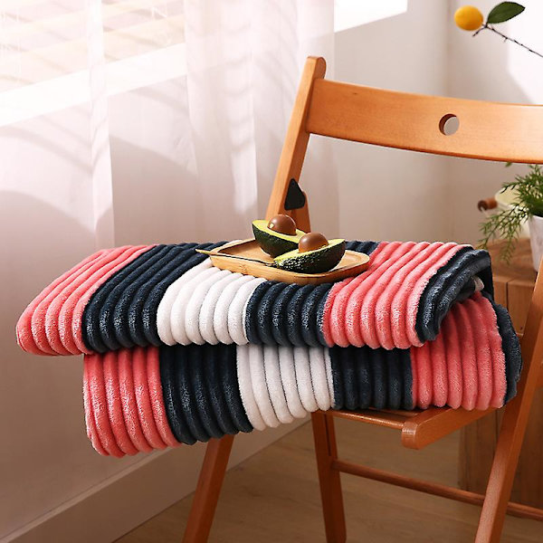 Populære japanske flanneltæpper Tykkede varme lagner Kontortæpper Sovesal lurtæpper Gave Engros 200*230cm Udbyttestriber 200*230cm Dividend Stripes