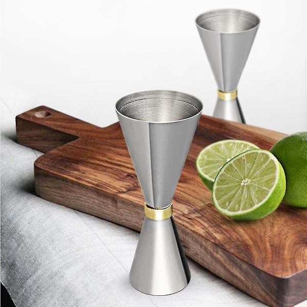 Tanmeng Stainless Steel Bar Jigger Cocktail Jigger 25/50ml 30/45ml 45/60ml 60/90ml 60 90 Ml SILVER