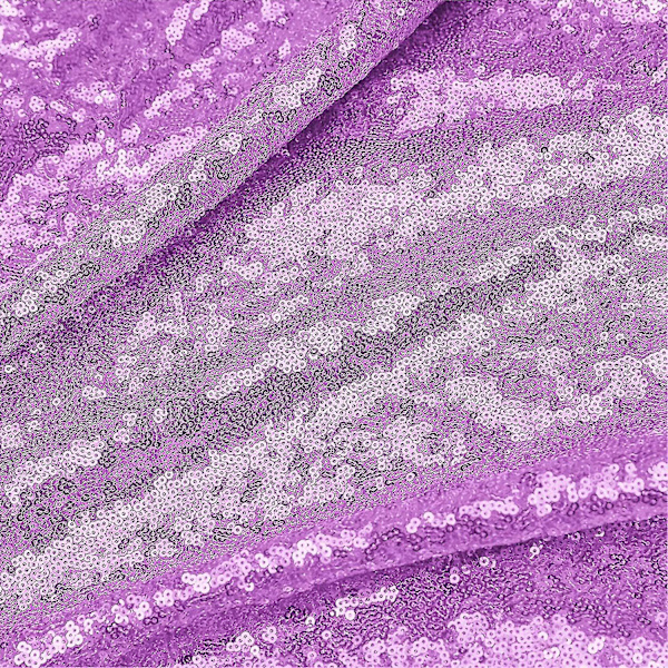 Rund pailletter dug, glitter dug til brude dekorationer Purple 120cm