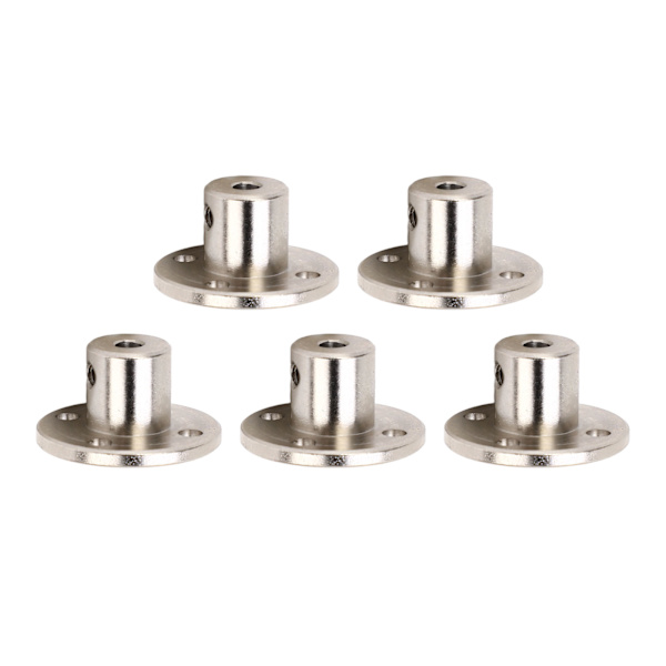 5 st Rostfritt Stål 3mm Innerdiameter Styva Flänskopplingar