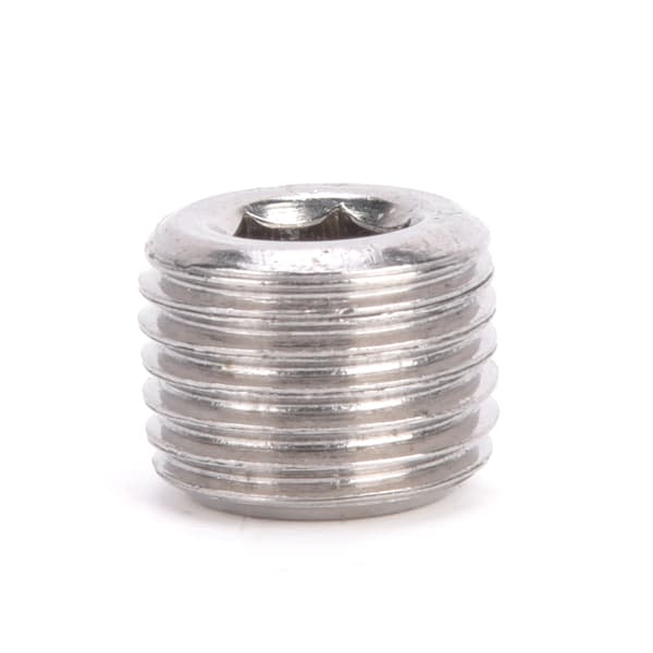 10 stk. 304 rustfrit stål rørfittingsprop Hoved Han Gevind BSPP Hex Prophoved 1/2in