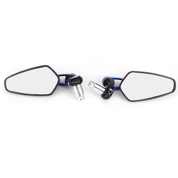 Motorcykel CNC aluminium backspegel - set om 2, blå