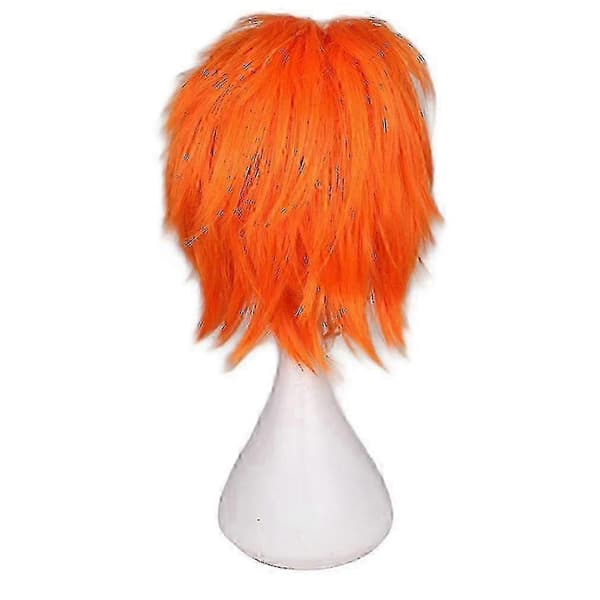 Moderigtig kort lige cosplayparyk til mænd - DSW orange