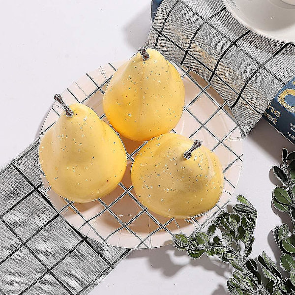 11 stk kunstig frukt Realistisk falsk frukt dekorativ naturtro simulering