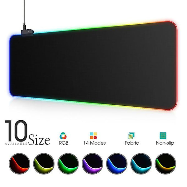 Led Light Mousepad Rgb Keyboard Cover Pöytämatto