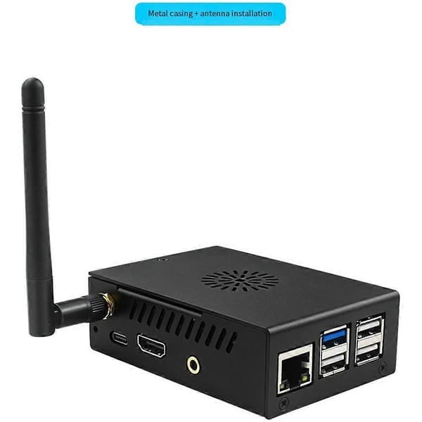 Til OrangePi 4PRO Metalhus Blæser Aktiv Køling til OrangePi 4PRO Kompatibelt Udvidelseskort