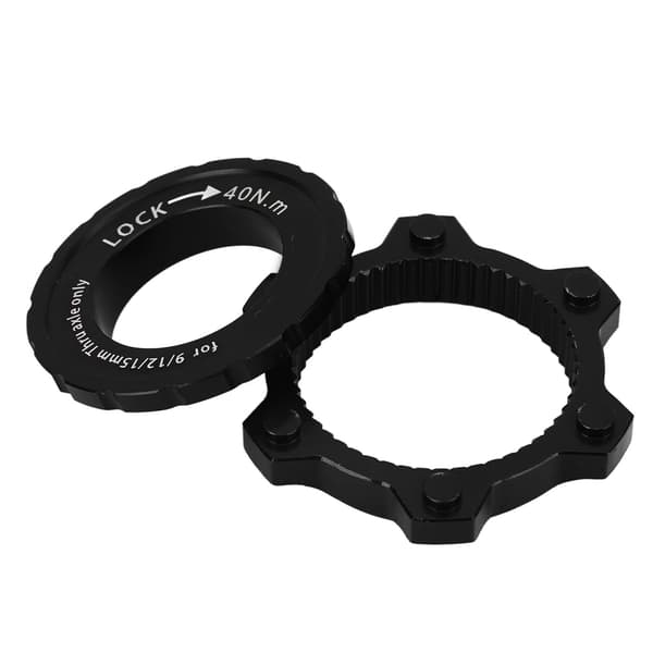 CANSUCC Cykelnav Disc Brake Center Lock Adapter Aluminium Legering Center Lock Disc til 6 Pins Disc Adapter Sort