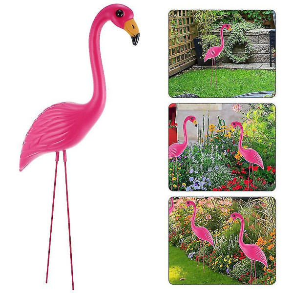 1 stk Plast Flamingos Ornament Fuglefigur Håndverk Bryllupsfestrekvisita