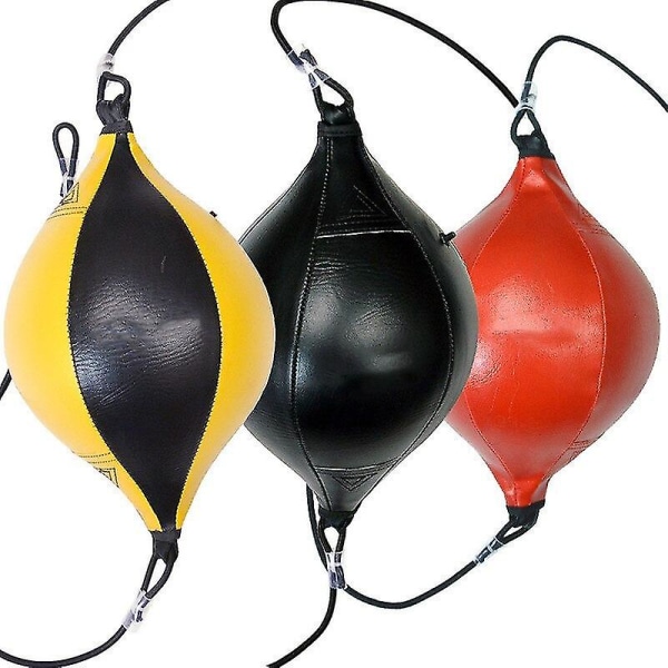 Pu Punch Ball Päron Boxningsväska Träning Reaktionshastighet Speed ​​Balls Muay Thai Punch Boxe Fitness Sportutrustning Träning black white