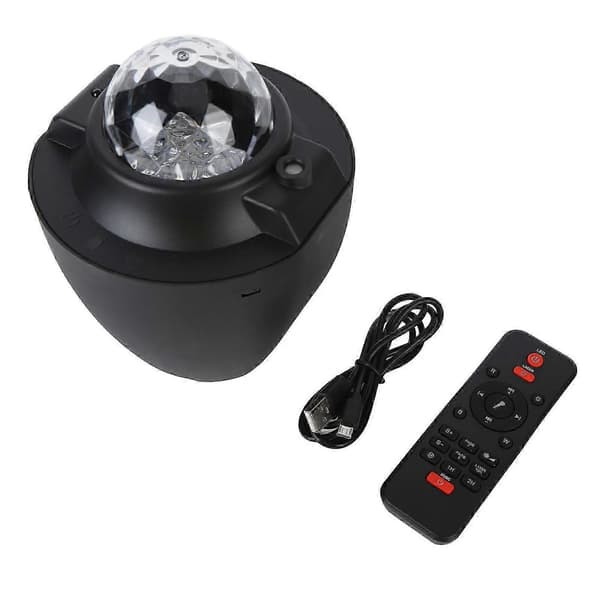Stjerneprojektor Nattlampe med Bluetooth-høyttaler og 3 lysstyrkemoduser for musikk