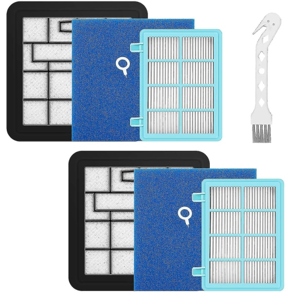 2 stk Fc9332-09 Fc8010 filter kompatibelt med Philips Fc8010 / 01, Fc9331