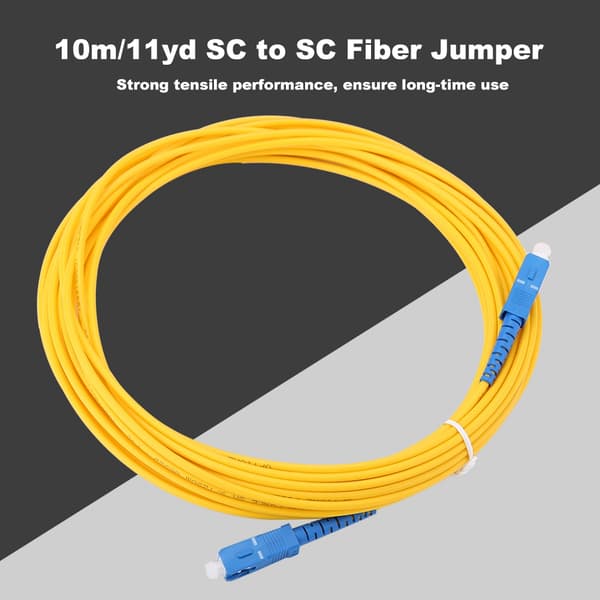 Høj kvalitet 10m/11yd SC til SC Duplex Single Mode Fiber Patch-kabel