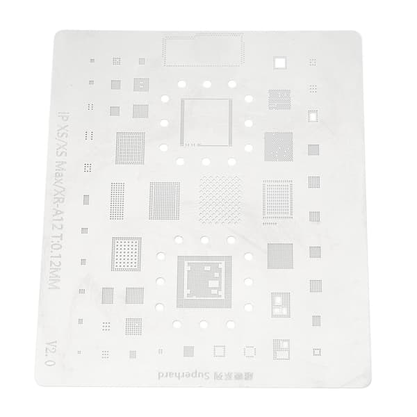 A12 CPU BGA Reballing Stencil Skabelon Rustfrit Stål IC Chip Tin Plantning
