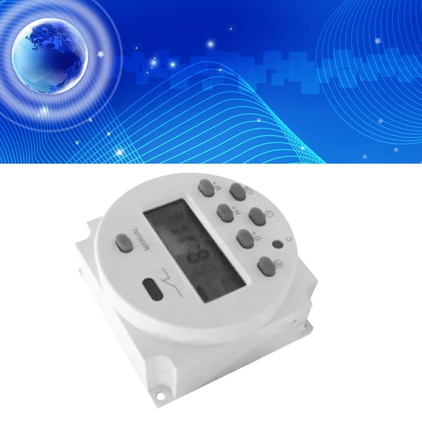 Digital Timer Microcomputer Tidsstyringsbryter med LCD-skjerm CN101A DC12V 4 Kabler