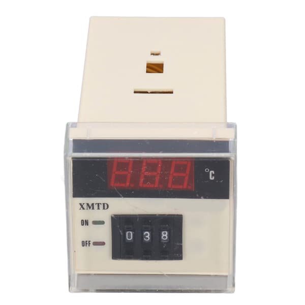 Temperaturregulator Termostat Digital Display 0‑999℃ K Typ för Värme Kylning AC 220V