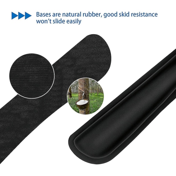 2-pack, svart handledsstöd, handledsdyna för tangentbord, Memory Foam -dator
