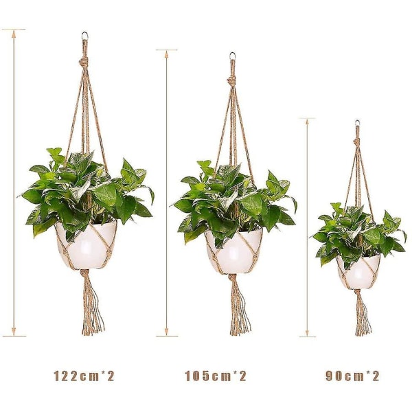 6 delar hängkorg, hängkorg, blomkruka hängande växthållare