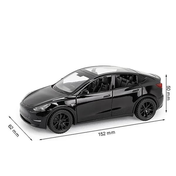 【BQ】Tesla Model Y lekebil med pullback, lys og lyd, modell i skala 1:32 [ZHE] Black