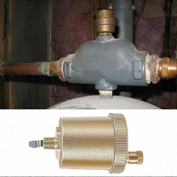 【BQ】Solid messing hydronisk eksosmontering, 1/8 tomme selvrensende luftutløpskobling for radiatorsystemer