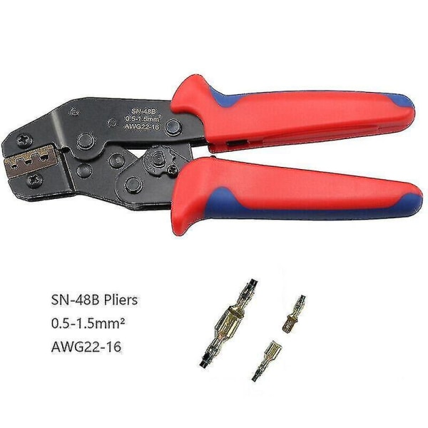 Sn-48b Ratcheting Crimp Tool Wire Crimper Plier Terminal Wire Connectors New