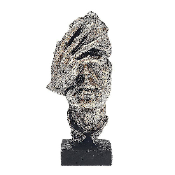 Abstrakt ansikt statue harpiks figur Skulptur Ornament Hjemmekontor kunst dekorasjon C