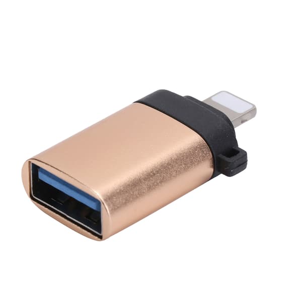 USB3.0 OTG Adapter Converter for Rask Lading Dataoverføring Passer for IOS Telefon Gull