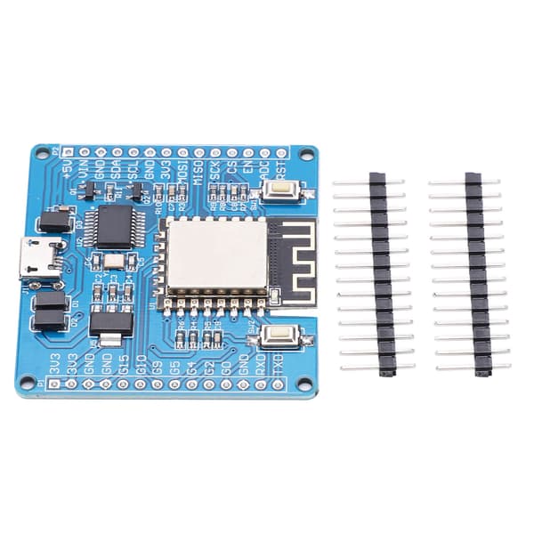 PCB-kehityskortti Python DC 5V/3.3V jännitetulolle ja Pin Header ESP8266:lle