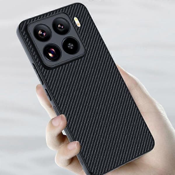 【BQ】Karbonfiberdeksel til Xiaomi 15 Black Yellow
