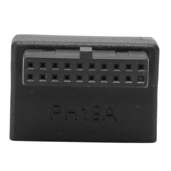 Etupaneelin USB-sovitin - 90° kyynärpää USB3.0 19Pin - 20Pin Header-sovitin PC-emolevyille