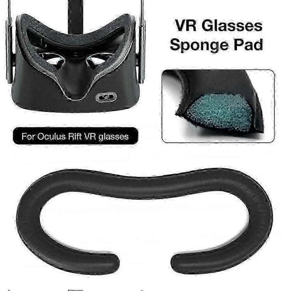 VR-briller Ansigtsmaske Skum Ansigtsplade Erstatning til Rift CV1 VR Gaming Headset