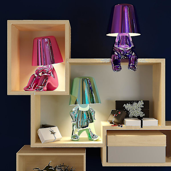 En Man Led Bord Touch Dimbar Lamp Bar Multicolor