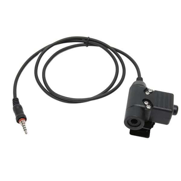 【BQ】Walkie Talkie Headset Adapter Trycktyp Kompakt Säker Anslutning för Yaesu Vertex VX-6R VX-7R VX-6E VX-7E