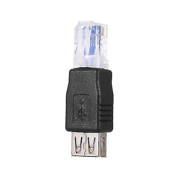 Usb A Hun Til Ethernet Rj45 Han Adapter Konverter Router Stik Stik Stik Lan Netværk