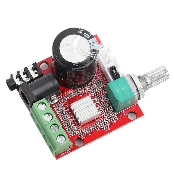 PAM8610 Digital Mini Stereo Ljudförstärkarkort Modul 8V-12V DC Volympotentiometer