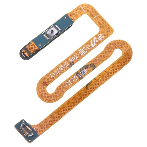 【BQ】För Samsung Galaxy M12 / A12 SM-A125/M125/A127 KOMPATIBEL Fingeravtryckssensor Flexkabel Black