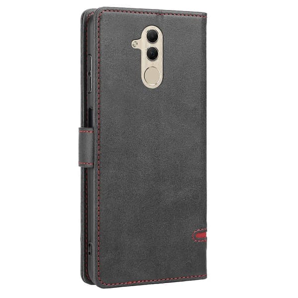 【BQ】Classic Leather Wallet Case for Huawei Mate 20 Lite Black